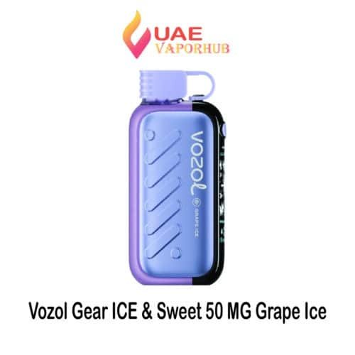 Vozol Gear Ice & Sweet 50K Puffs Disposable Vape – Cooler, Sweeter –grape ice