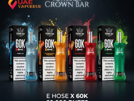 Al Fakher Crown Bar 60000 Puffs Disposable Vape – E Hose X Hookah Edition at UAE Vapor Hub