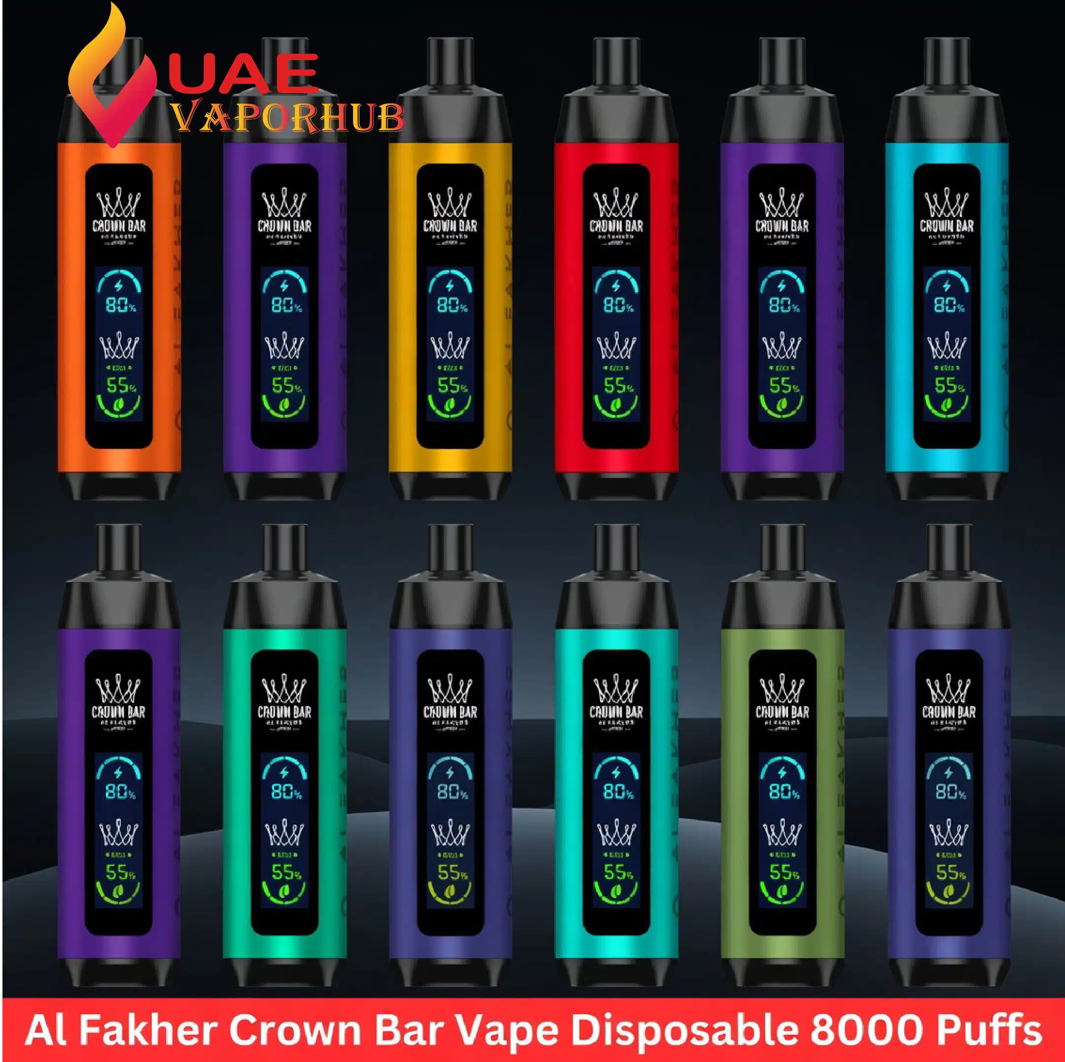 Alfakher crown bar 8000 Puffs disposable vape Al Fakher Crown Bar 8000 Puffs DTL Disposable Vape