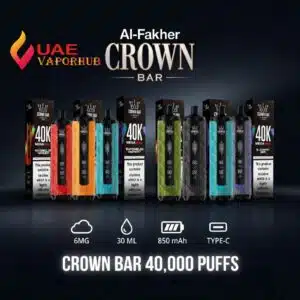 Al Fakher Crown Bar Mega Max 40000 Puffs Disposable Vape at UAE Vapor Hub