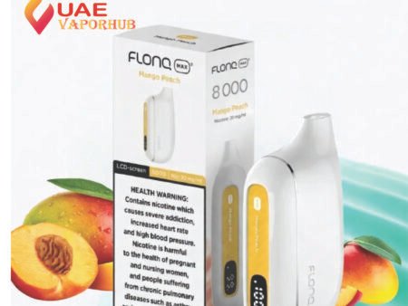 Flonq Max S 8000 Puffs Mango Peach Disposable Vape