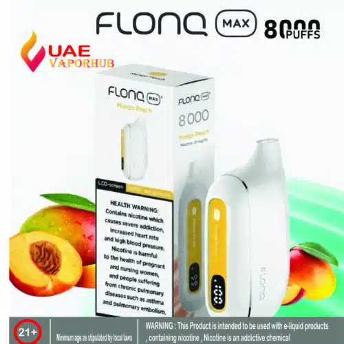 Flonq Max S 8000 Puffs Mango Peach Disposable Vape