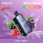 MISJOY Beta 50000 Puffs 50mg Fizzy Vimto Disposable Vape at best Price