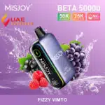 MISJOY Beta 50000 Puffs 50mg Fizzy Vimto Disposable Vape at best Price