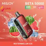 MISJOY Beta 50000 Puffs 50mg 25ml Watermelon Ice Disposable Vape