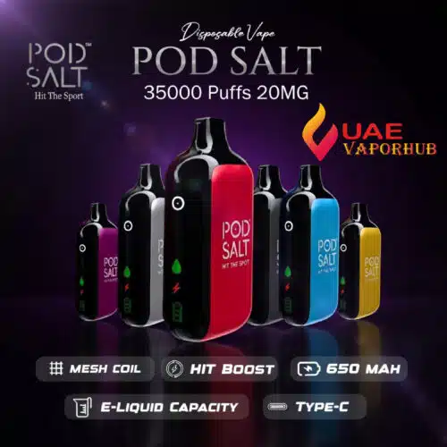 Pod Salt 35000 Puffs 20mg Disposable Vape at UAE Vapor Hub
