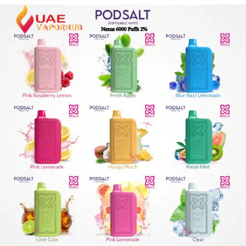 Pod Salt Nexus 6000 Puffs 2% Disposable Vape at UAE Vapor Hub