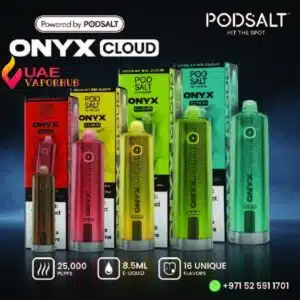 Pod Salt Onyx Cloud 25000 Puffs 5mg DTL Disposable Vape at UAE Vapor Hub