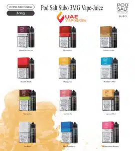 Pod Salt Subo 3mg/ml-50ml Vape-Juice 1 Pod Salt Subo 50ML 3MG Vape-Juice at UAE Vapor Hub AE