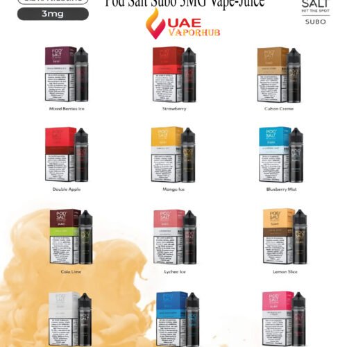 Pod Salt Subo 50ML 3MG Vape-Juice at UAE Vapor Hub AE