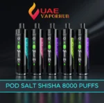 Pod Salt Shisha 8000 Puffs 3mg Disposable Vape at UAE Vapor Hub