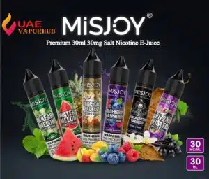 Premium Misjoy 30ml 30mg Salt Nicotine vape juice at UAE Vapor Hub