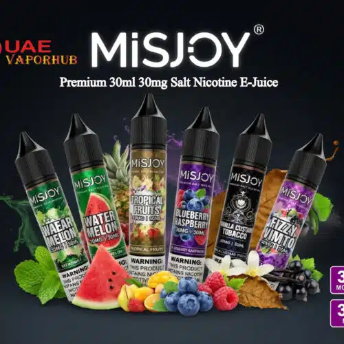 Premium Misjoy 30ml 30mg Salt Nicotine vape juice at UAE Vapor Hub