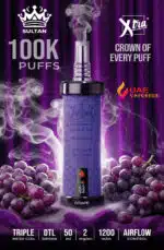 Sultan Xtra Shisha 100,000 Puffs 2mg Disposable Vape