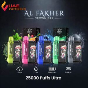 Al Fakher Crown Bar 25000 Puffs 50mg Ultra Disposable Vape
