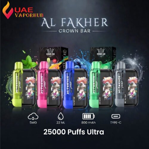 Al Fakher Crown Bar 25000 Puffs 50mg Ultra Disposable Vape
