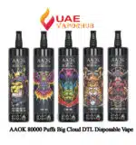 AAOK 80000 Puffs Big Cloud DTL Disposable Vape at UAE Vapor Hub