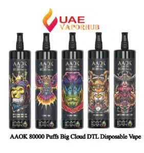AAOK 80000 Puffs Big Cloud DTL Disposable Vape at UAE Vapor Hub