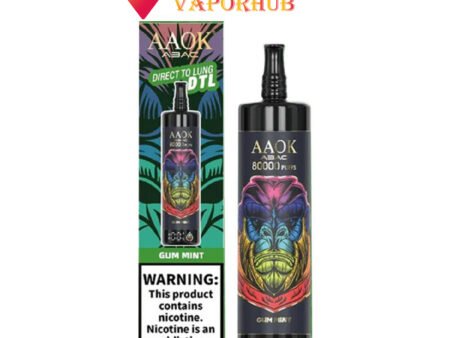 AAOK 80000 Puffs Big Cloud DTL Disposable Vape Price in UAE.