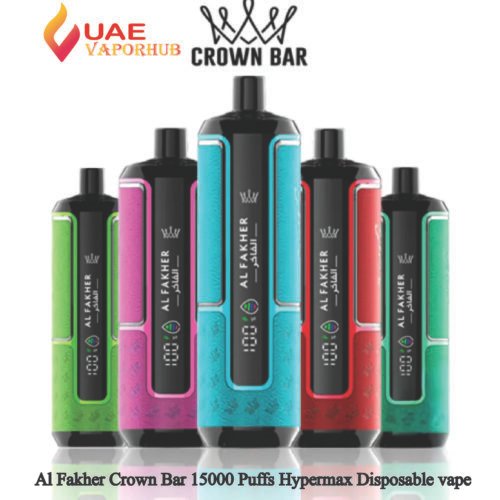 Al Fakher Crown Bar 15000 Puffs Hypermax Disposable vape at UAE Vapor Hub