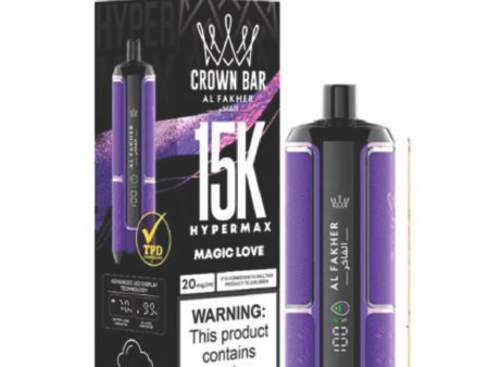 Al Fakher Crown Bar 15000 Puffs Magic Love Hypermax Disposable vape in UAE
