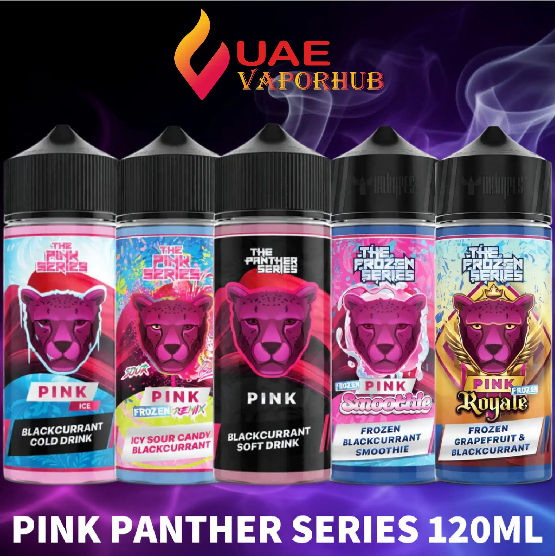 Dr vape Pink Panther series 120ml Vape juice Dr Vapes Pink Panther Series 120ml 3mg E-liquid at UAE Vapor Hub