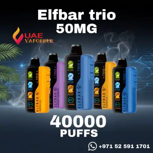 Elf Bar Trio 40000 Puffs Disposable Vape at UAE Vapor Hub