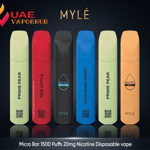Myle Micro Bar 1500 Puffs 20mg Disposable Vape at UAE Vapor Hub