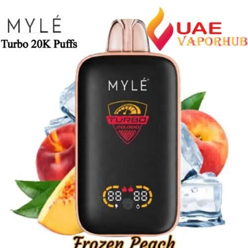 MYLE Turbo 20000 Puffs Disposable Vape Peach Ice in Dubai