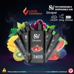 Silvaper 24000 Puffs 20mg nicotine Disposable Vape at UAE Vapor Hub