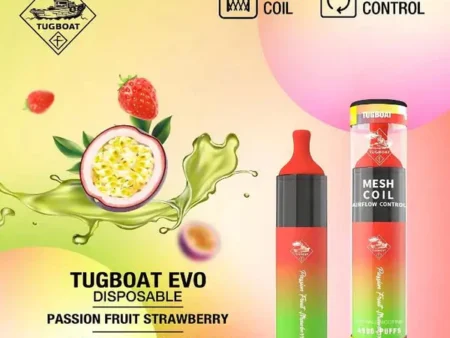 Tugboat EVO 4500 Puffs 50mg Nicotine Disposable Vape Passion Fruit