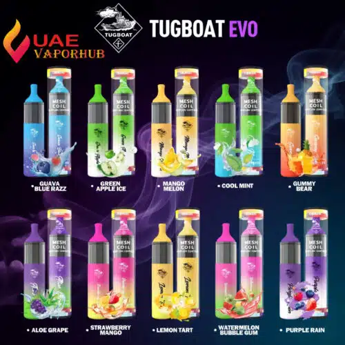 Tugboat EVO 4500 Puffs 50mg Nicotine Disposable Vape at UAE Vapor Hub