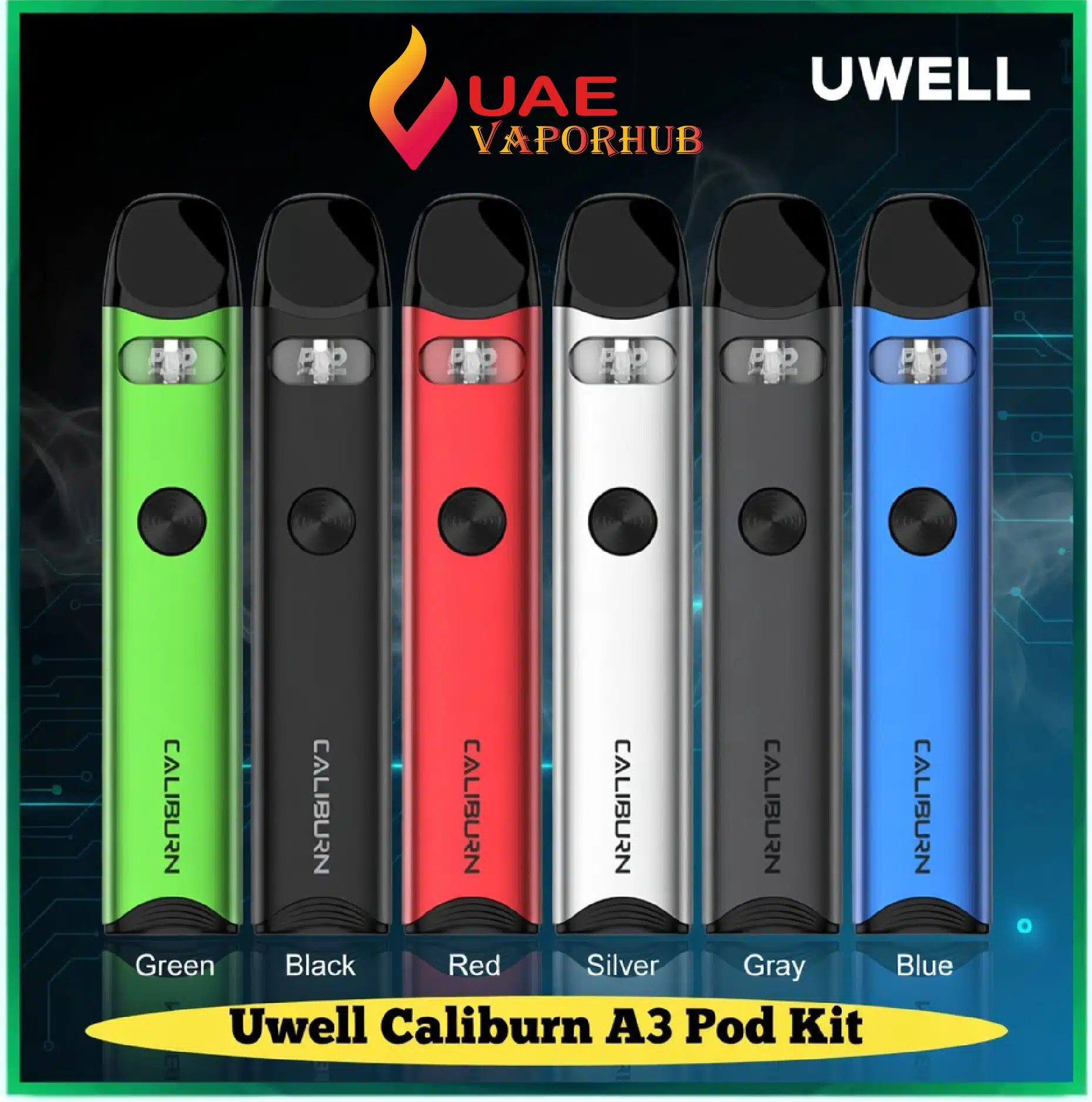 Buy Uwell Culiburn a3 Pod kit in UAE Dubai Uwell Caliburn A3 Pod Kit at UAE Vapor Hub