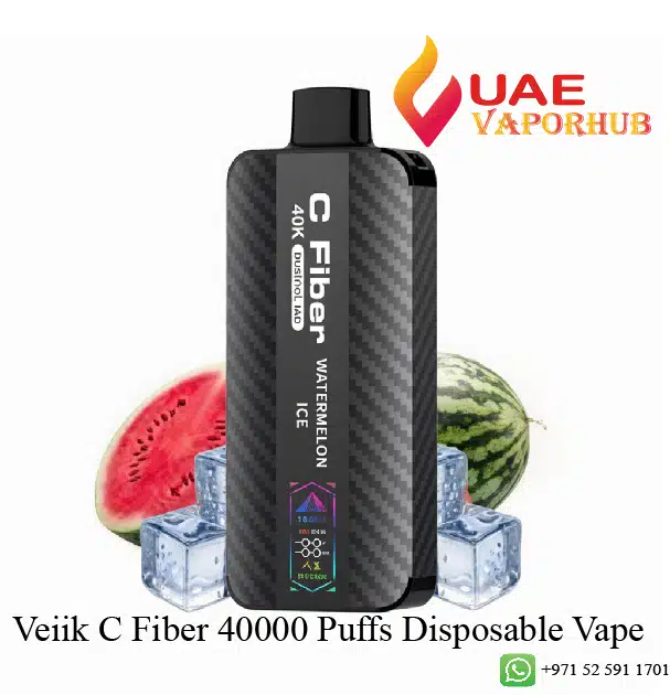Veiik C Fiber 40000 Puffs Disposable Vape at UAE Vapor Hub Veiik C Fiber 40000 Puffs Disposable Vape in UAE