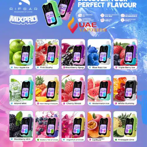 RIFBAR Mix Pro 40000 Puffs Disposable Vape at UAE Vapor Hub.