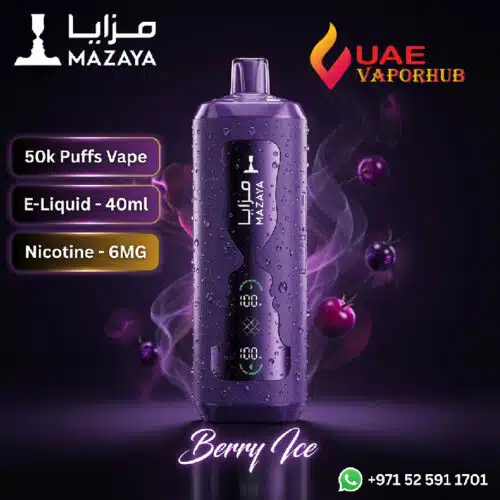 Mazaya Cloud AURA 50K Puffs Berry Ice flavor Disposable Vape