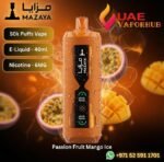 Mazaya Cloud AURA 50000 Puffs Passion Fruit Mango Ice Disposable Vape in UAE