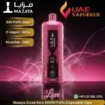 Mazaya Cloud AURA 50000 Puffs love Disposable Vape in Dubai