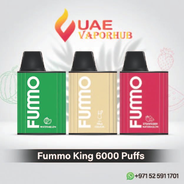 Fummo King 6000 Puffs Disposable vape at UAE Vapor Hub Buy Fummo King 6000 Puffs Disposable Vape in UAE