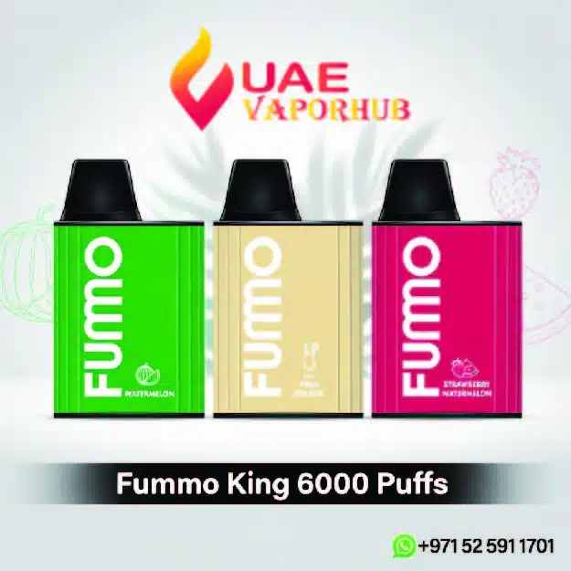 Fummo King 6000 Puffs Disposable vape at UAE Vapor Hub Buy Fummo King 6000 Puffs Disposable Vape in UAE