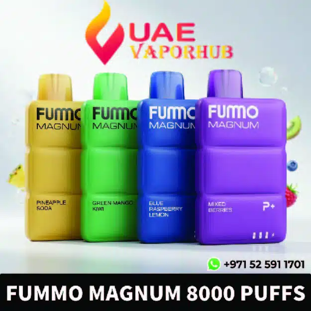 Buy Fummo Magnum 8000 Puffs Disposable Vape at UAE Vapor Hub. Fummo Magnum 8000 Puffs Disposable Vape in UAE
