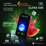 Maskking Ultra 50000 Puffs Disposable Vape Watermelon ice flavor in Dubai