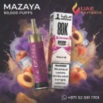 Mazaya Ehookah Deep Cloud 80000 Puffs Peach Ice Disposable Vape in UAE