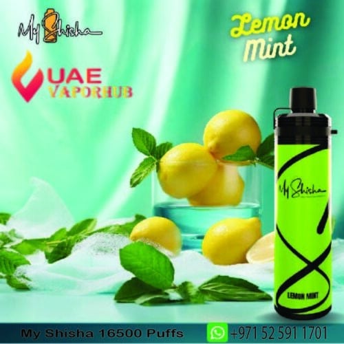 My Shisha XL 16500 Puffs DTL Disposable Vape Lemon mint Flavor