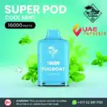 Buy Tugboat Super 16000 Puffs Disposable Vape Cool mint Flavor in dubai.