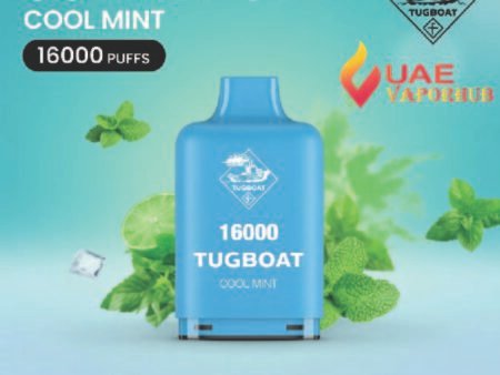 Buy Tugboat Super 16000 Puffs Disposable Vape Cool mint Flavor in dubai.