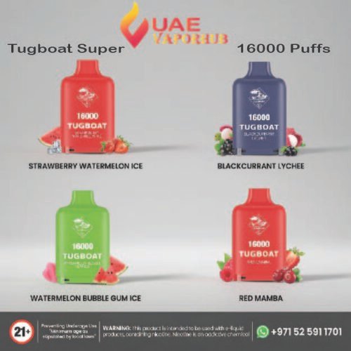 Buy Tugboat Super 16000 Puffs Disposable Vape at UAE Vapor Hub