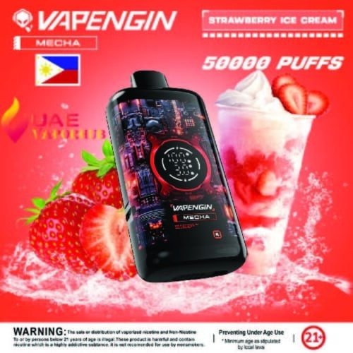 Vapengin Mecha 50000 Puffs rechargeable disposable vape in UAE