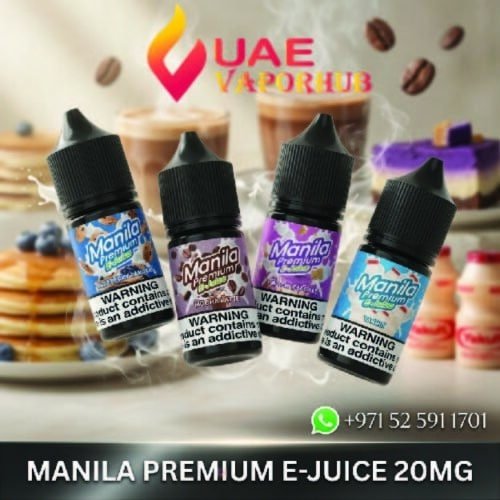 Shop Manila Premium Salt Nic 30ml 20mg Vape Juice at UAE Vapor Hub