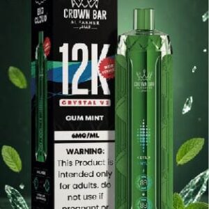 Al-Fakher Crown Bar Crystal V2 12K Puffs Disposable vape